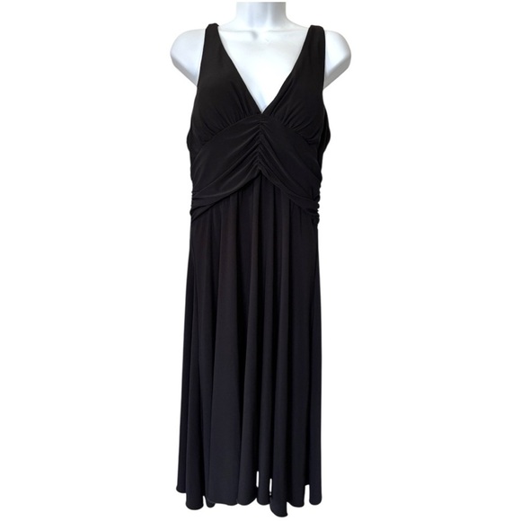 ✨Vintage Y2K Subway Black Maxi Dress Size Large - Picture 1 of 7